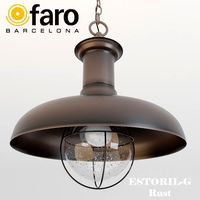 Faro ESTORIL-G Rust pendant lamp