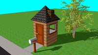 A very, very small house.