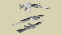 FAL Paratrooper modified