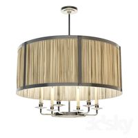 Charles Edwards - Hanging silk drum shade light