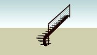 Escalier 1/4 tournant