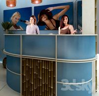 Reception desk for the solarium