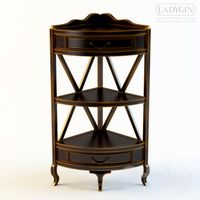 Ladygin / Shelves corner with 2 drawers