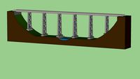 Trestle bridge Égletons IUT Génie-Civil Maquette.