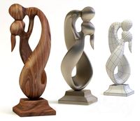 Statuette of an endless Kiss