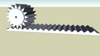 Gear, flat gear