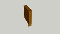 WIDE FRAME OAK KITCHEN RANGE - SINGLE CUPBOARD