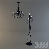 Люстра Lampadario и торшер Piantana