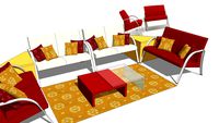 SOFAS AND COFFEE TABLE