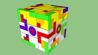 Orientation-free cubies Rubik's Cube - SubCube - Guzman Scheme2