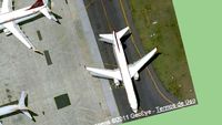 Aeronaves da GOL no aeroporto Santos Dumont.