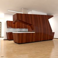 Modern Kitchen Scene max3d model