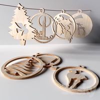 Christmas toys of plywood
