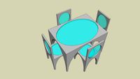 Modern, simple and beautiful kitchen table