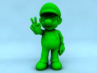 Mario Posed - UPSAMPLED by DarkAlchemist