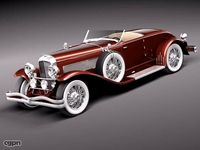 Duesenberg SJ Roadster 19353d model