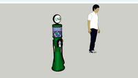 UND Themed Gravity Feed Pumps-Gumball Machine