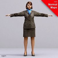 AWom0003-FBX / FBX Rigged Models for Motionbuilder3d model