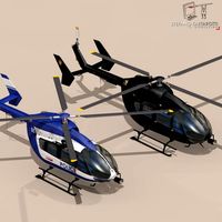 EC145 law enforcement3d model