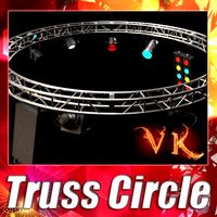 Truss + 4 stage lights3d model