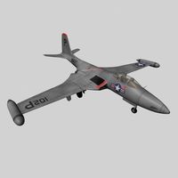 McDonnell F2H Banshee3d model