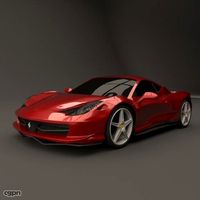 Ferrari 458 restyled3d model