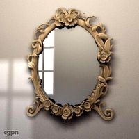 vintage mirror3d model