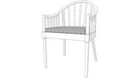 SLATTED TUB CHAIR