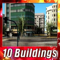 Low Poly Building Collection 21 - 303d model