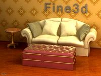 antique-09om-03-Sofa combination3d model
