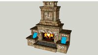 Wexford Fireplace with Water Feature Pair