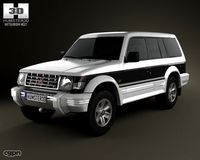Mitsubishi Pajero (Montero) Wagon 19913d model