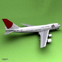 Boeing 747 JAL3d model