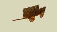 The Roman Empire - Heavy Wooden Ox-Drawn Wagon (AD 25) - Version 2