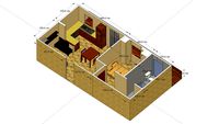 Casa Borgazzi con tende e quadri