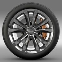 Chrysler 300C Platinum 2015 wheel3d model