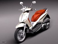 Piaggio bv tourer 300 20113d model