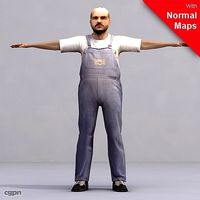 WMan0001-FBX/ Rigged Models for Motionbuilder 7.03d model