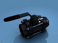ball valve3d model