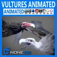 Animated Vultures3d model