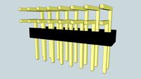 Pin 8X2 90 Degrees