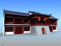 Chinese Building 133d model