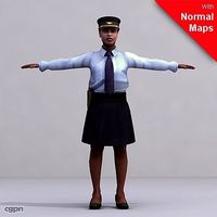 WWom0001-FBX/ Rigged Models for Motionbuilder 7.03d model