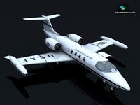 C21A Lear Jet United States Air Force3d model
