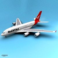 A-380 Qantas3d model