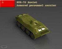 BTR-70 Soviet armored personnel carrier3d model