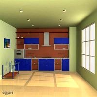 Small kitchen3d model