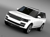 Range Rover Autobiography Black L405 20143d model