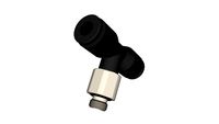 Té piquage mâle cylindrique au centre diamètre 4 - M5x0,8