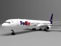 Airbus A340 (FedEX)3d model